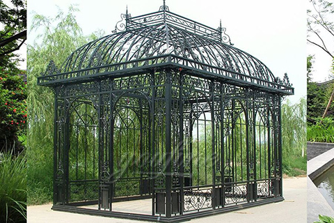 wholesale china outdoor stone garden marble gazebo ...